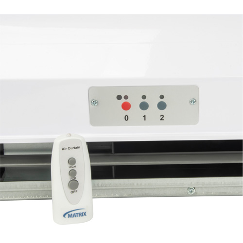 Rideau d'air avec t&eacute;l&eacute;commande, 2 vitesses Nassau Supply