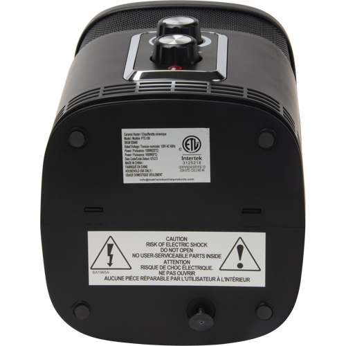 360 Degree Surround Portable Heater, Ceramic, Electric, 5200 BTU/H Nassau Supply