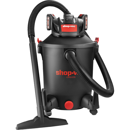 Rechargeable Cordless Wet/Dry Vacuum, 20 V, 10 gal. Capacity Nassau Supply