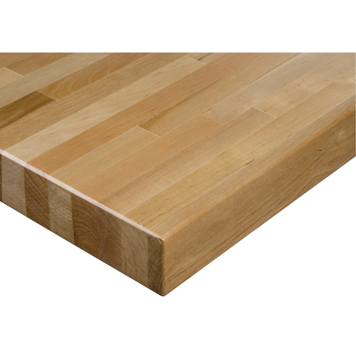 Laminated Hardwood Workbench Top, 60" W x 30" D, Square Edge, 1-3/4" Thick Nassau Supply