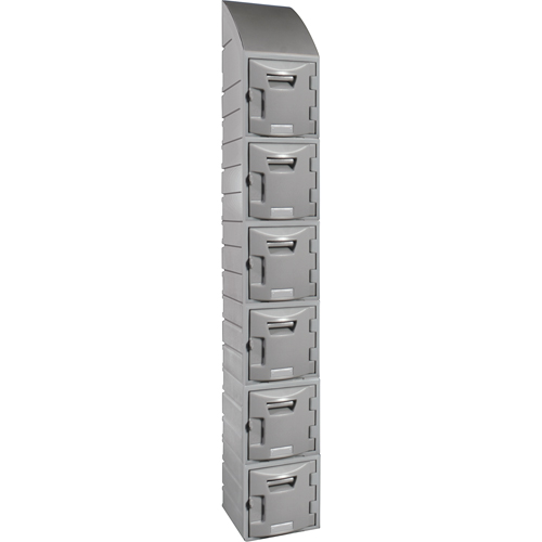 Locker, 12" x 15" x 12", Grey, Assembled Nassau Supply