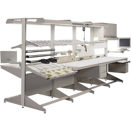 Postes de travail modulaires ergonomiques - Diviseurs pour tablettes en acier Nassau Supply