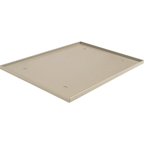 Fond de casier, Convient aux casiers 12" x 18", Beige, Plastique Nassau Supply