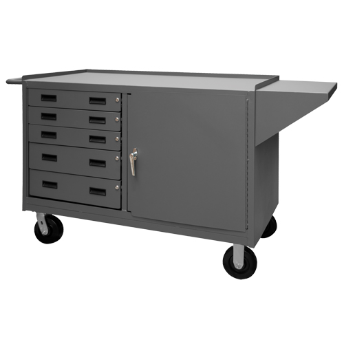 Armoire d'&eacute;tabli mobile, Acier Surface Nassau Supply