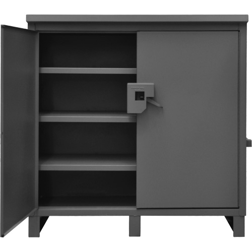 Armoire de chantier verrouillable, Gris Nassau Supply