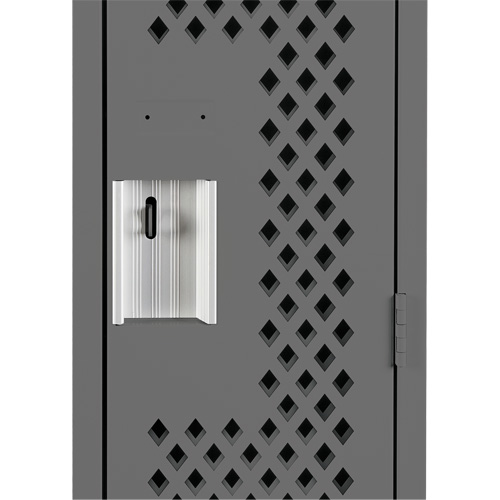Casiers Clean Line, 12" x 12" x 72", Acier, Charbon, Rivet (assembl&eacute;), Perfor&eacute; Nassau Supply