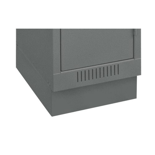 Clean Line Economy Lockers Recessed Base, 2 Banks, 4" H x 24" W x 18" D, Steel Nassau Supply