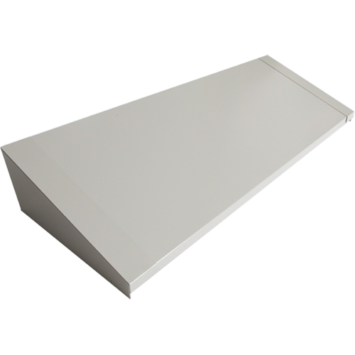 All-Welded Concorde - Heavy-Duty Lockers Sloping Top, 4 Bank, 18" D x 48" W x 6" H, Grey, Steel Nassau Supply