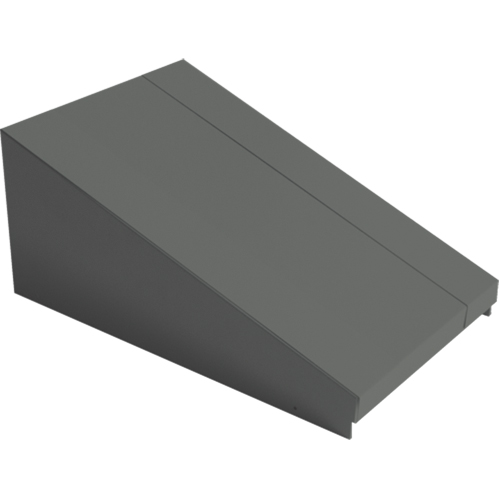 Dessus inclin&eacute; pour casiers robustes enti&egrave;rement soud&eacute; Concorde, Bloc de 1, 18" p x 12" la x 6" ha, Acier Nassau Supply