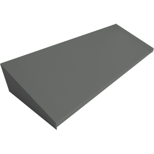 Dessus inclin&eacute; pour casiers robustes enti&egrave;rement soud&eacute; Concorde, Bloc de 4, 18" p x 48" la x 6" ha, Acier Nassau Supply