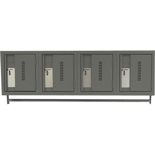 Casiers muraux robustes, Bloc de 4, 18" x 12" x 12", Acier Nassau Supply