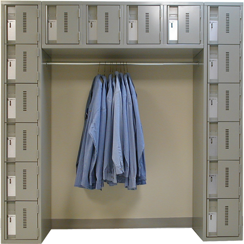 Archettes Concorde Heavy Duty Lockers, 16 -tier, Bank of 3, 18" x 72" x 72", Steel Nassau Supply