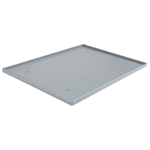 Fond de casier, Convient aux casiers 10" x 18", Gris fonc&eacute;, Plastique Nassau Supply