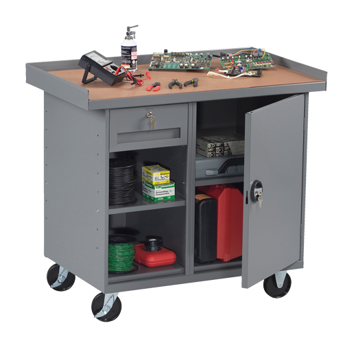 Armoire pour &eacute;tabli mobile, Stratifi&eacute; Surface Nassau Supply