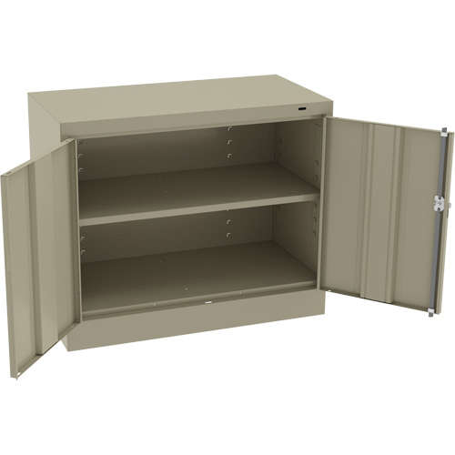 Standard Desk-High Cabinet, Steel, 30" H x 36" W x 18" D, Beige Nassau Supply