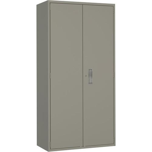 Armoire de rangement Hi-Boy, Acier, 4 Tablettes, 72" h x 36" la x 18" P, Gris Nassau Supply