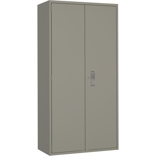 Wardrobe Storage Cabinet, Steel, 36" W x 18" D x 72" H, Grey Nassau Supply