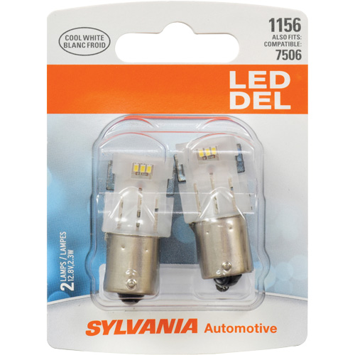 1156 Mini-ampoule automobile, DEL, 12,8 W/2,3 W, Blanc Nassau Supply