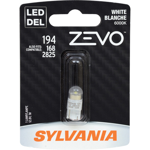 195 Zevo&reg; Mini Automotive Bulb, LED, 0.7 W, White Nassau Supply