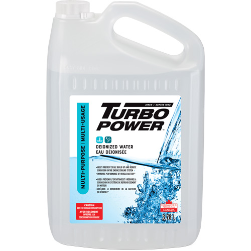 Turbo Power Multi-Purpose Deionized Water, Jug Nassau Supply