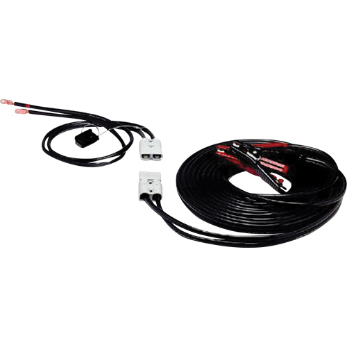 Pinces robustes enti&egrave;rement isol&eacute;es avec adaptateurs de borne lat&eacute;rale, 4 AWG, 500 A, C&acirc;ble 25' Nassau Supply
