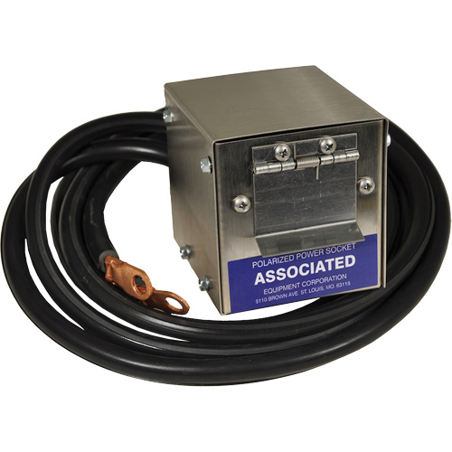 Boîte de douille polaris&eacute;e en acier inoxydable &agrave; brancher pour mod&egrave;le 6139, 4 AWG, C&acirc;ble 5' Nassau Supply