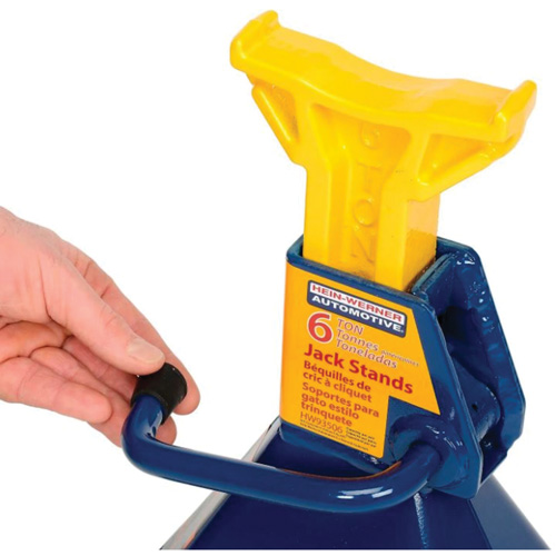 Jack Stand, Locking Handle/Ratchet, 6 tons Capacity, 25-1/4" H Nassau Supply