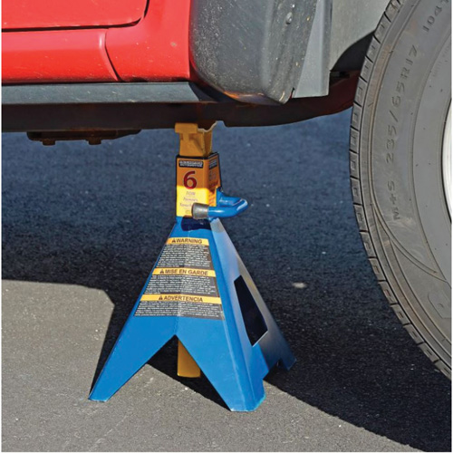 Jack Stand, Locking Handle/Ratchet, 6 tons Capacity, 25-1/4" H Nassau Supply