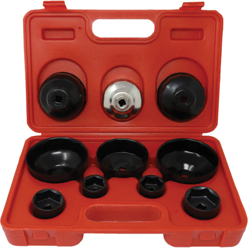 Coffret cl&eacute;s de filtre &agrave; huile 10 morceaux Nassau Supply