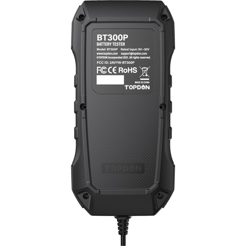 BT300P Battery, Charging & Cranking System Tester with Printer Nassau Supply