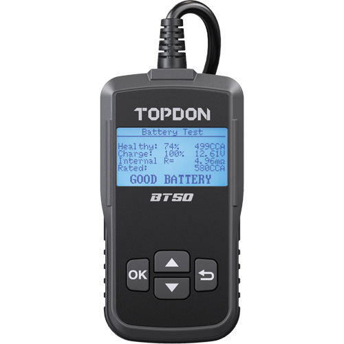 Testeur de batterie, de charge et de d&eacute;marrage BT50 avec imprimante Nassau Supply