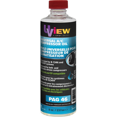 Huile universelle pour climatisation PAG 46, 237 ml, Bouteille Nassau Supply