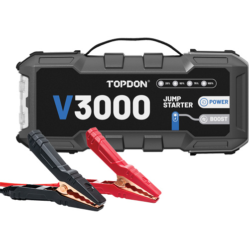 Survolteur, banque d'alimentation et lampe de poche V3000 Nassau Supply