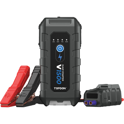 D&eacute;marreur d'appoint, survolteur, banque d'alimentation et lampe de poche V1500 Nassau Supply