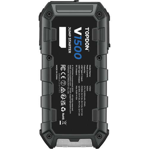 D&eacute;marreur d'appoint, survolteur, banque d'alimentation et lampe de poche V1500 Nassau Supply