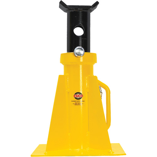 Pin Style Jack Stand, Locking Pin, 25 tons Capacity, 15-3/4" - 26-3/4" H Nassau Supply