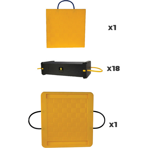 20-Piece CribLok Composite Cribbing System Kit Nassau Supply