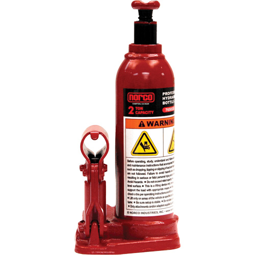 Cric &agrave; bouteille hydraulique professionnel, 2 tonne(s), 14-1/2" Hauteur &eacute;lev&eacute;e Nassau Supply
