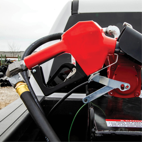 Pistolet de distribution automatique rouge pour essence Nassau Supply