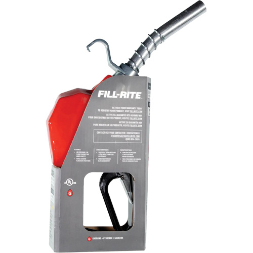 Pistolet de distribution automatique rouge pour essence Nassau Supply