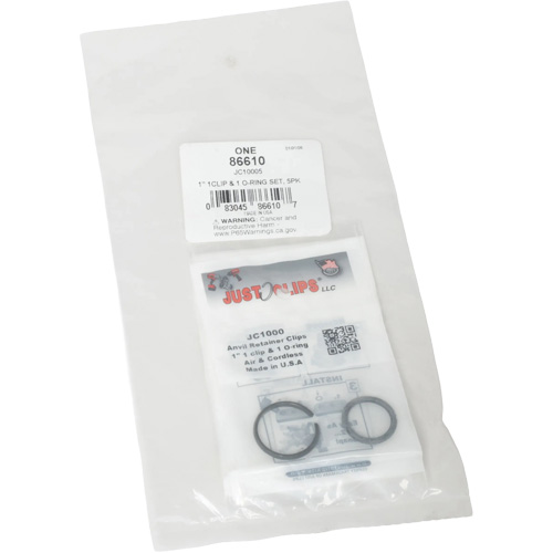Jeu de clips et joints toriques de 1 po - en vrac Nassau Supply