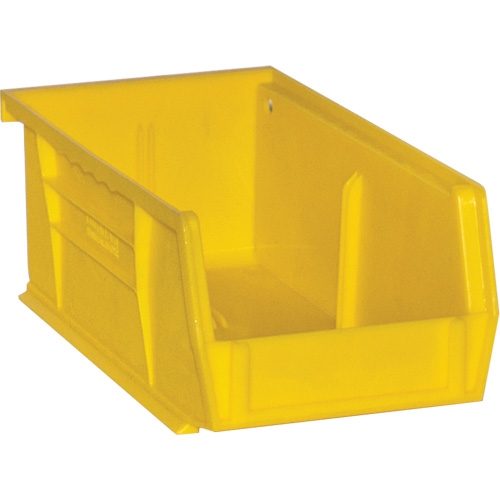 Bacs Hook-On Bins, 4" la x 3" H x 7" p, Jaune, Capacit&eacute; 10 lb Nassau Supply