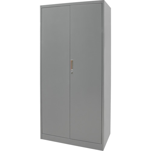 Hi-Boy Storage Cabinet, Steel, 4 Shelves, 72" H x 36" W x 18" D, Grey Nassau Supply