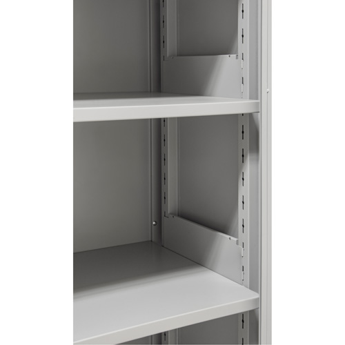 Hi-Boy Storage Cabinet, Steel, 4 Shelves, 72" H x 36" W x 18" D, Grey Nassau Supply