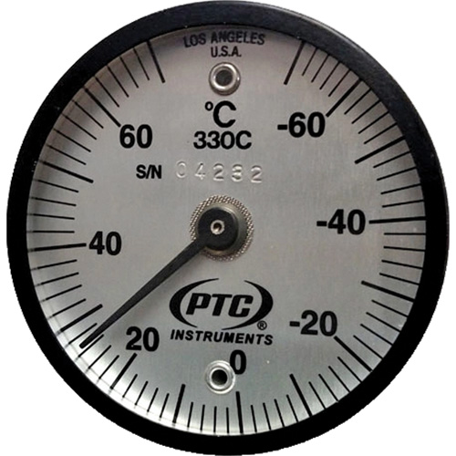 Thermom&egrave;tre de surface magn&eacute;tique, Contact, Analogique, -56.7-21.1°F (-70-70°C) Nassau Supply
