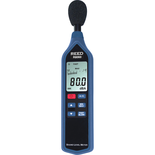 Sound Level Meter with Calibration Certificate, 30 - 90 dB/50 - 110 dB/70 - 130 dB Measuring Range Nassau Supply