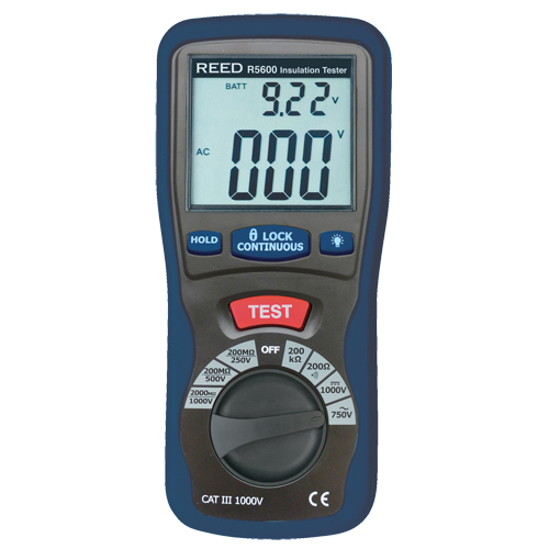 V&eacute;rificateur d'isolement &agrave; multifonctions avec certificat de calibration, Num&eacute;rique Nassau Supply