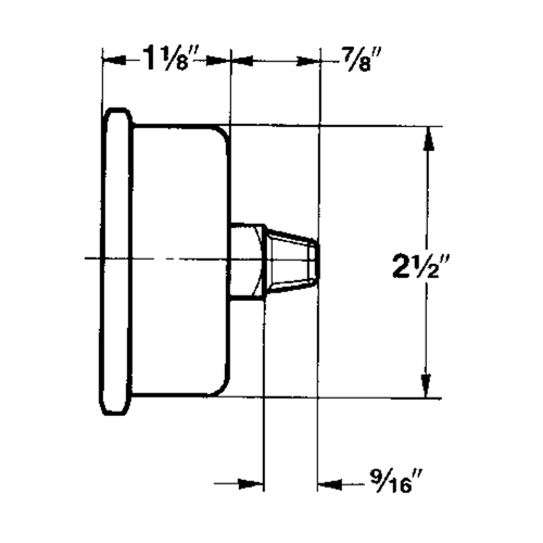 Pressure Gauges, 2-1/2" , 30" Hg-0" Vac., Bottom Mount, Liquid Filled Analogue Nassau Supply