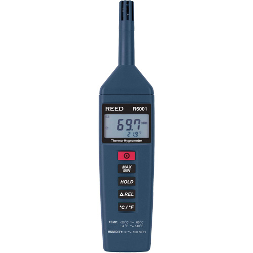 Thermo-Hygrometer with Calibration Certificate, 0% - 100% RH, -4° - 140° F ( -20° - 60°C ) Nassau Supply
