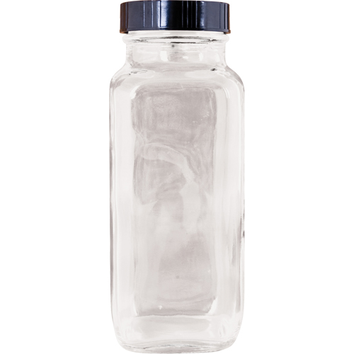 Bottle, Square, 8 fl. Oz., Glass Nassau Supply